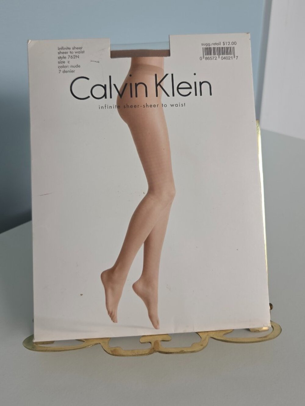 CALVIN KLEIN INFINITE SHEER TO WAIST PANTYHOSE, SIZE C